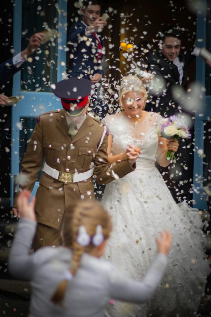 salida novia boda militar