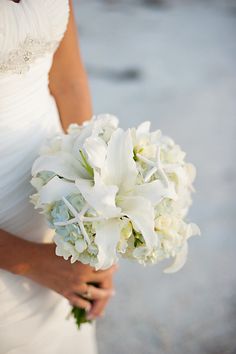 ramo de novia para playa, boda en la playa