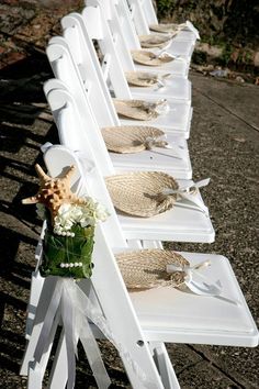 boda en la playa, abanico palma, abanico para bodas