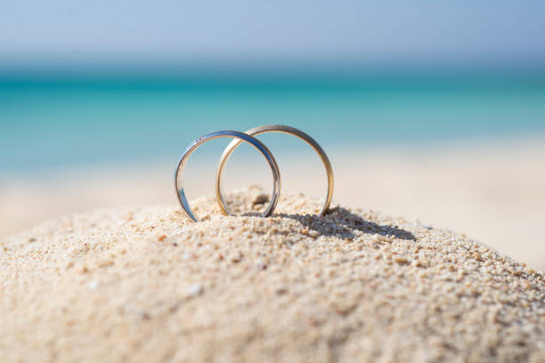 anillos boda en la playa, anillos en la arena, decoración boda