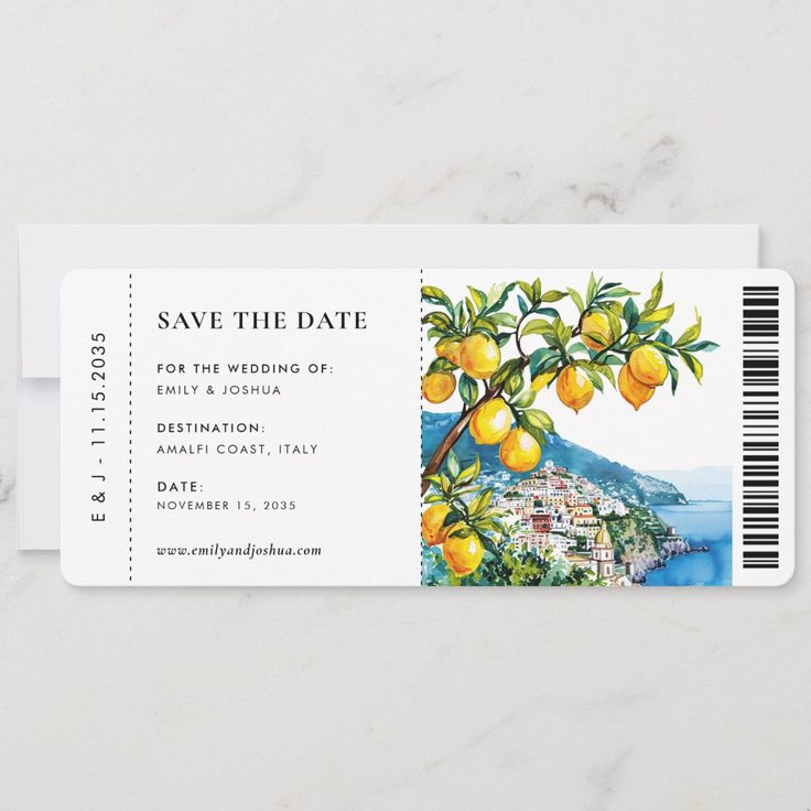 save the date, boda amalfita, boda Ana Moya, boda Mario cONDE, BODA FUTBOLISTA, BODA INFLUENCER, BODA TEMÁTICA