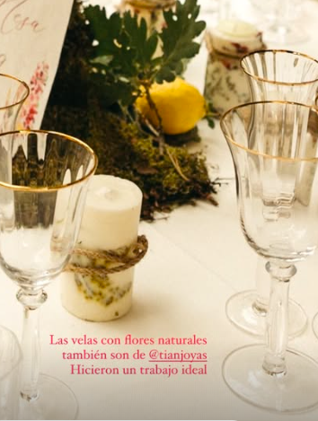 regalo boda, vela para boda, decoración boda, boda amalfita, boda Ana Moya, boda Mario cONDE, BODA FUTBOLISTA, BODA INFLUENCER, BODA TEMÁTICA